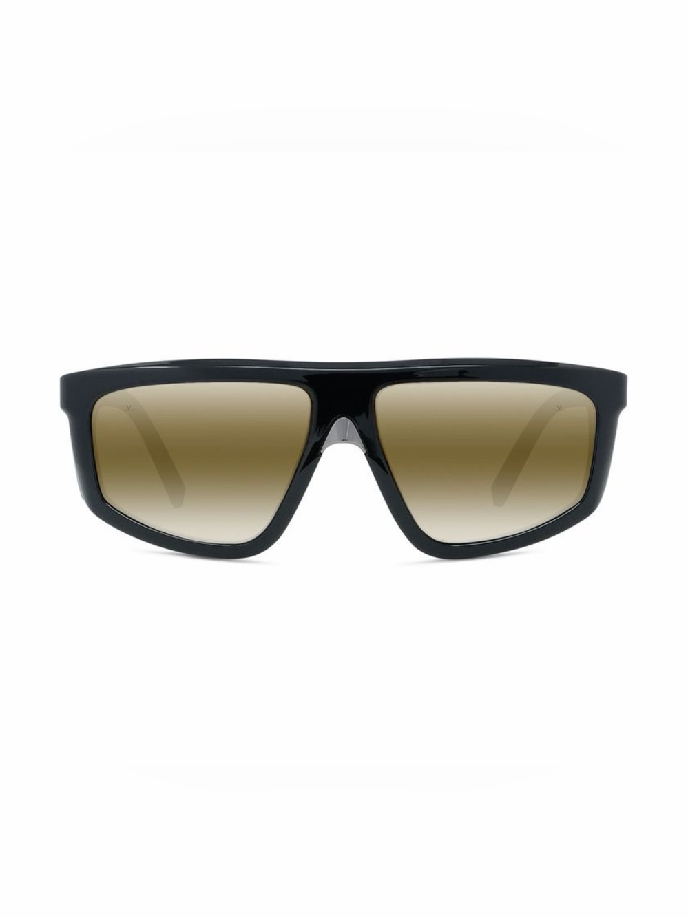 Vuarnet Black Rectangular Sunglasses with Logo